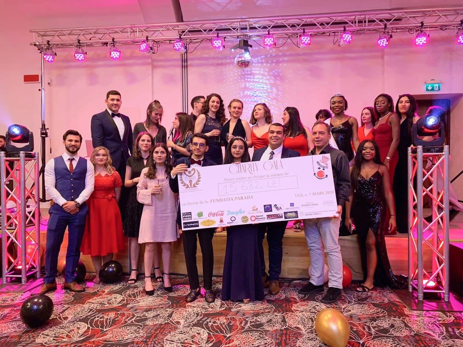 Première édition du Gala de charité au profit de l’association PARADA, organisée par l’AMSFI en 2020.